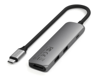Satechi 4-in-1 USB-C Slim Multiport Adapter 4K USB-C, szary STP4SM - 1358259 - zdjęcie 2